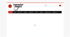 Desktop Screenshot of lancastersingers.org