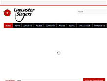 Tablet Screenshot of lancastersingers.org